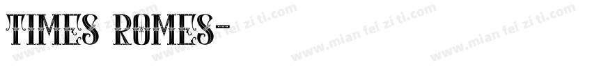 times romes字体转换